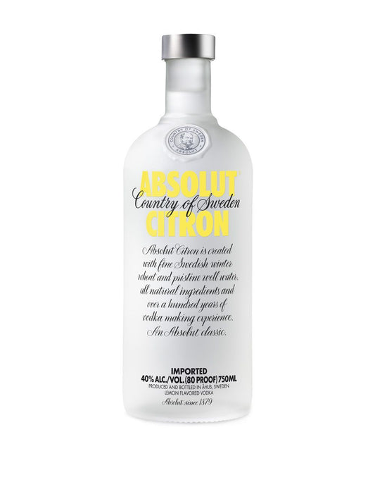 Absolut Citron Lemon Flavored Vodka 50ml