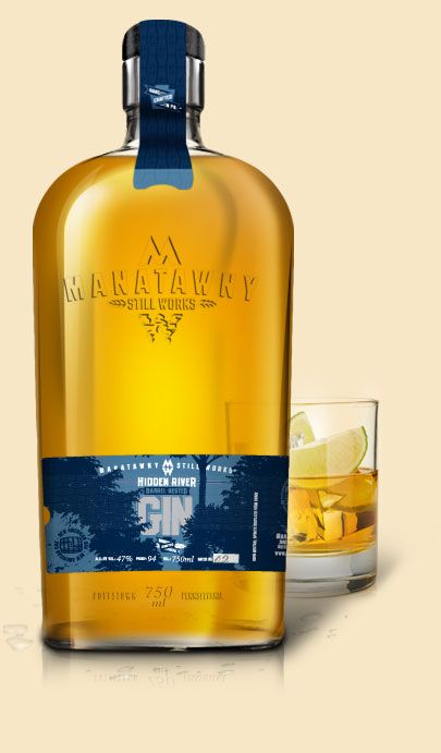 Manatawny Still Works Hidden River Barrel Rested Gin 750ml