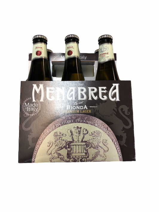 MENABREA BIONDA PREMIUM LARGER 6 PACK BOTTLES