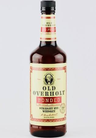 OLD OVERHOLT BONDED RYE WHISKEY 1 LITER