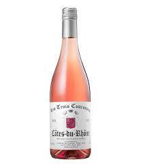 LES TROIS COURONNES COTE DU RHONE ROSE 750 ML