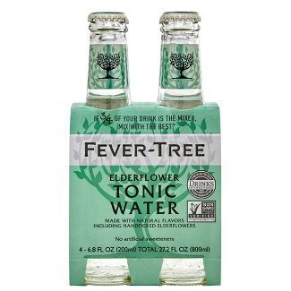 Fever-Tree Handpicked Elderflower Tonic Water 4-Pack