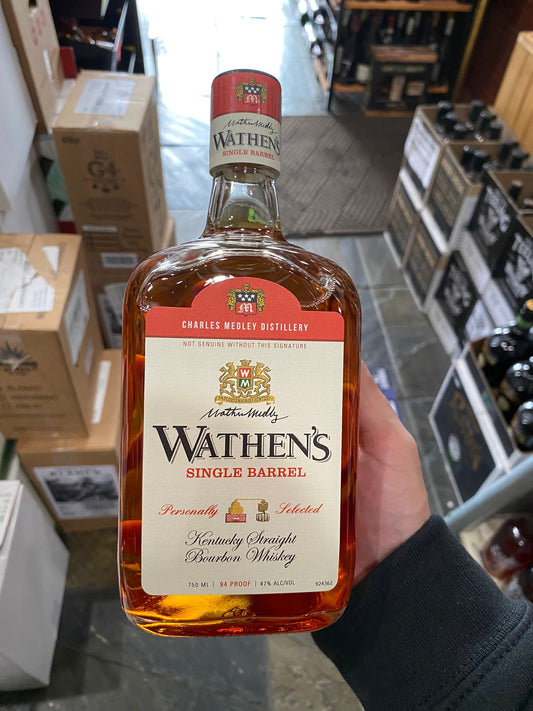 Charles Medley Wathen's Single Barrel Kentucky Straight Bourbon Whiskey 750ml